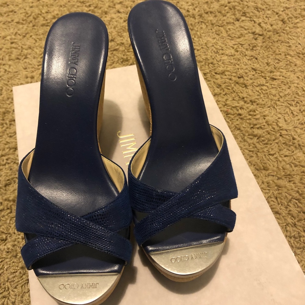 Jimmy Choo cork wedges